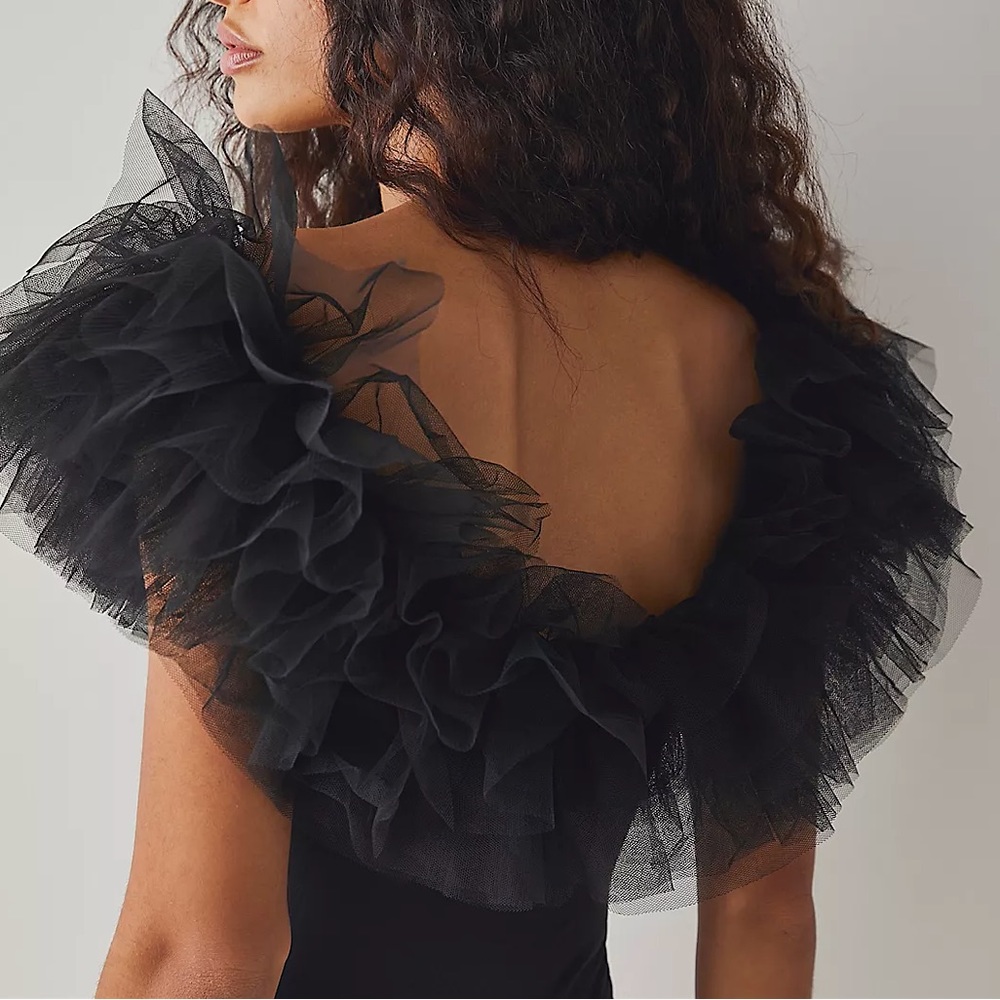 NEW Free People Big Love Bodysuit In Black - Picture 2 of 14